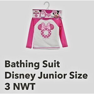 NWT DISNEY BABY RASHGUARD WITH SWIM BOTTOM